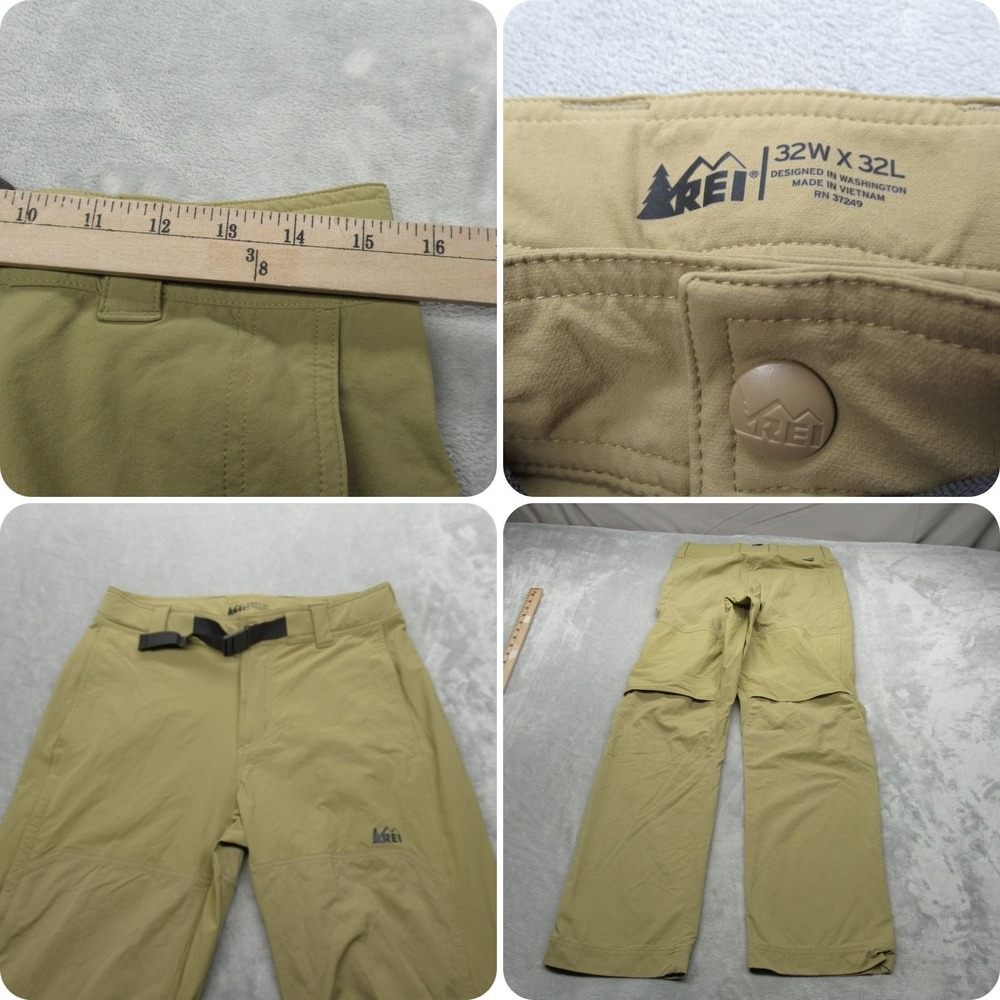 REI Pants Mens 31x31 Beige Water Resistant Double‎ Knee Vented Outdoor Hiking